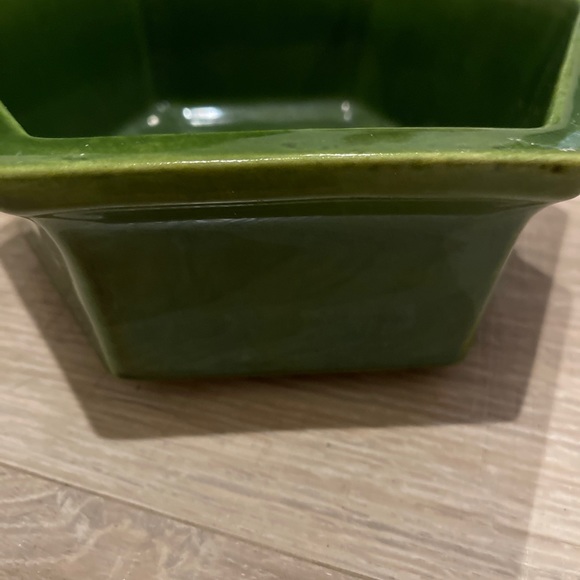 Vintage 1983 Haeger Pottery Hexagon Bowl Planter 4003 In in DEEP GREEN - Picture 5 of 12